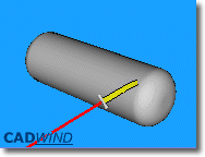 Simulation winding of a pressure vessel